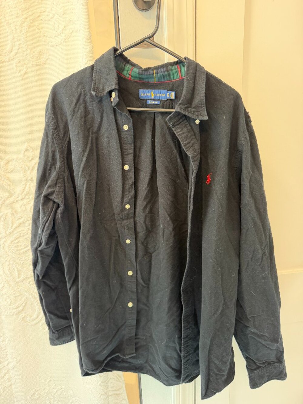 Ralph Lauren men's flannel black button up size XL